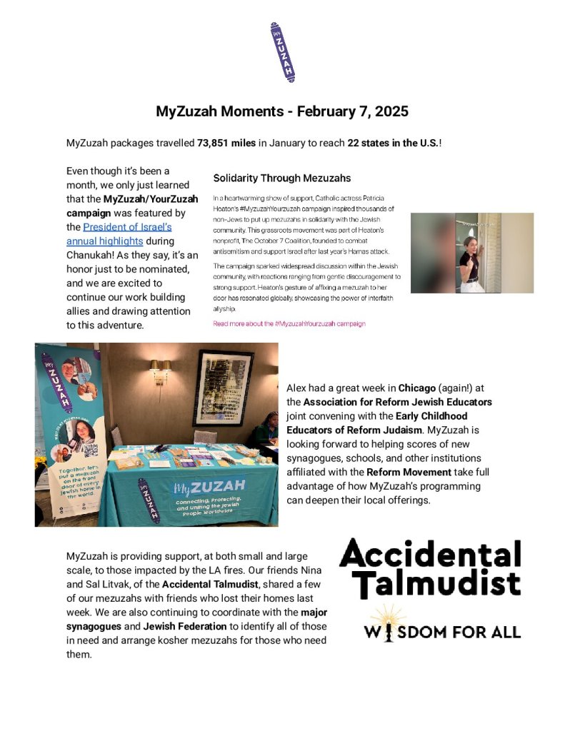 thumbnail of MyZuzah Moments – February 7, 2025